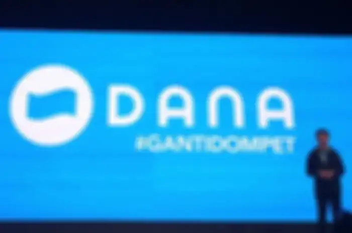 Layanan dompet digital DANA.
