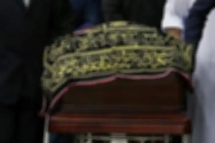Jenazah Muhammad Ali saat akan disalatkan 