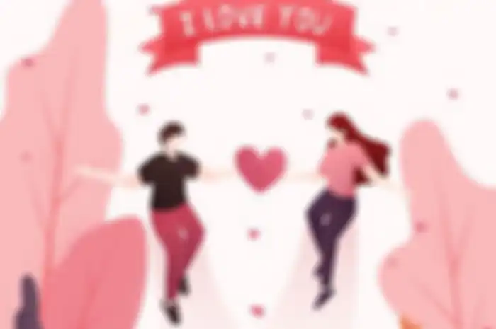 ilustrasi jatuh cinta