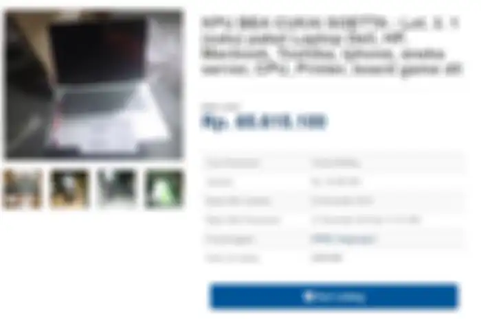 Barang yang dilelang oleh Kemenkeu
