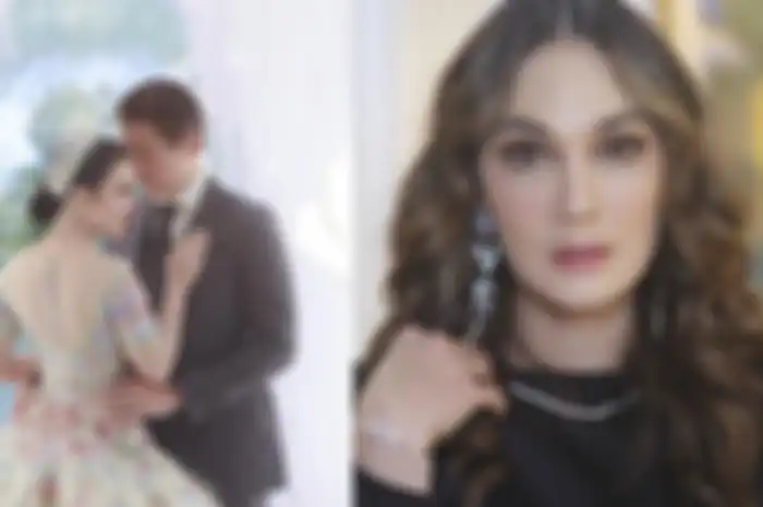 Kolase foto Syahrini, Reino Barack, Luna Maya