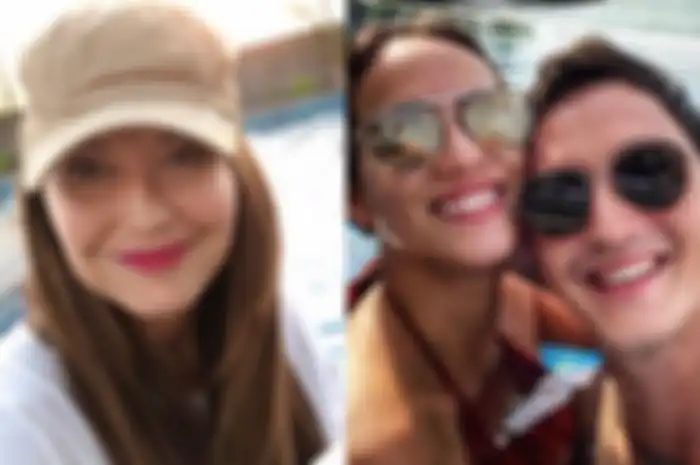 Kolase foto Tamara Bleszynski, Mike Luwis dan calon istrinya