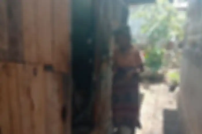 Foto : Nenek Theresia Sensi (70), seorang warga Kelurahan Mandawat, Kecamatan Alok, Kabupaten Sikka, Flores, NTT saat ditemui Kompas.com, di gubuk reyotnya, Kamis (21/11/2019).