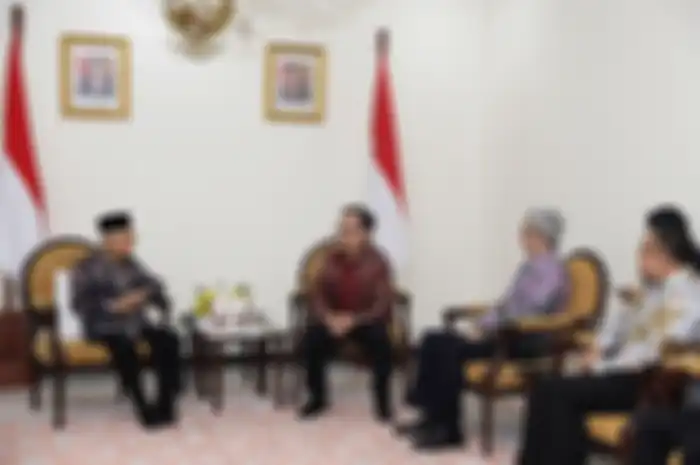 Fajrin Rasyid, pendiri BukaLapak berdiskusi dengan KH. Ma'ruf Amin, Wapres Republik Indonesia.
