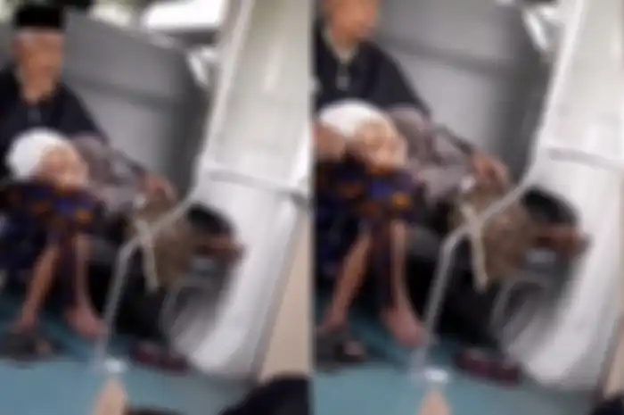 Sepasang kakek nenek yang viral di media sosial.