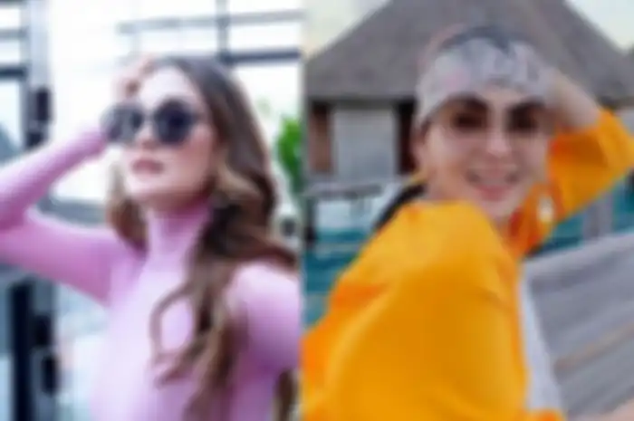 Syahrini dan Luna Maya