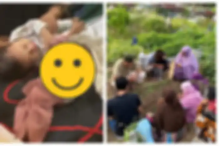 Viral, bayi menangis memeluk jenazah ibunya