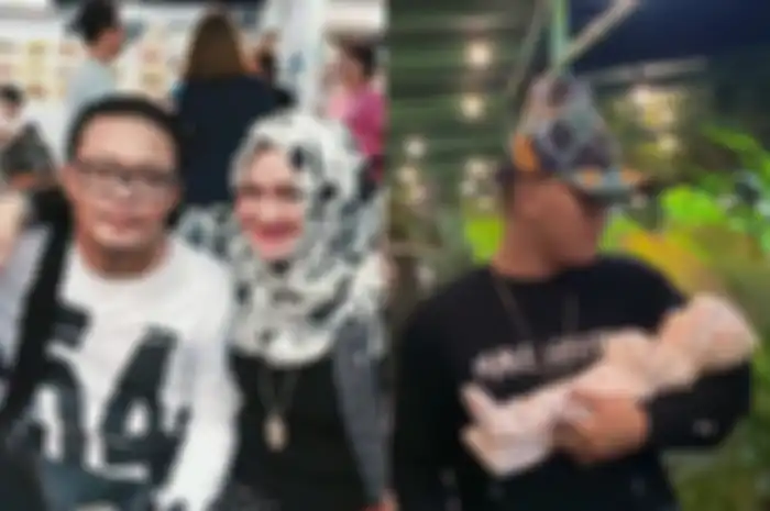 Sule, mantan istrinya dan sang anak Rizky Febian