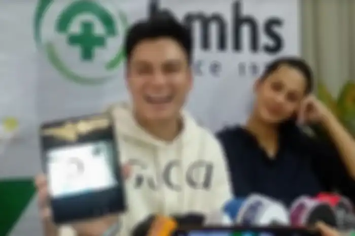 Baim Wong dan Paula Verhoeven saat ditemui Grid.ID di RSIA Bunda Menteng
