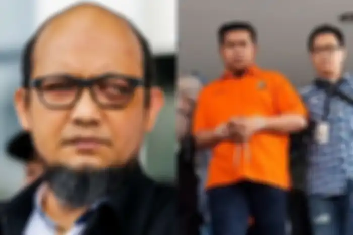 Kolase foto Novel Baswedan dan pelaku penyiraman