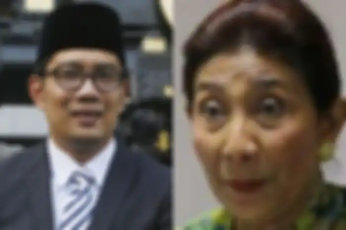 Gubernur Jawa Barat Ridwan Kamil dan Susi Pudjiastuti