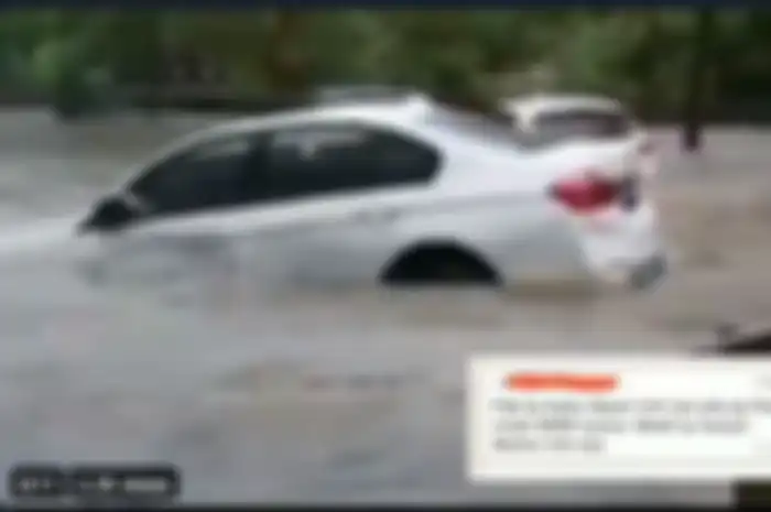 Viral Mobil BMW Terseret Banjir, Pemiliknya Panik Mencari-cari, Ketemu di Tempat Tak Terduga Ini