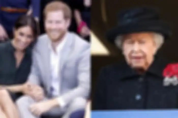 Megan Markle & Pangeran Harry - Ratu Elisabeth II