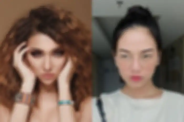 Kolase foto Lucinta Luna dan Dara Arafah