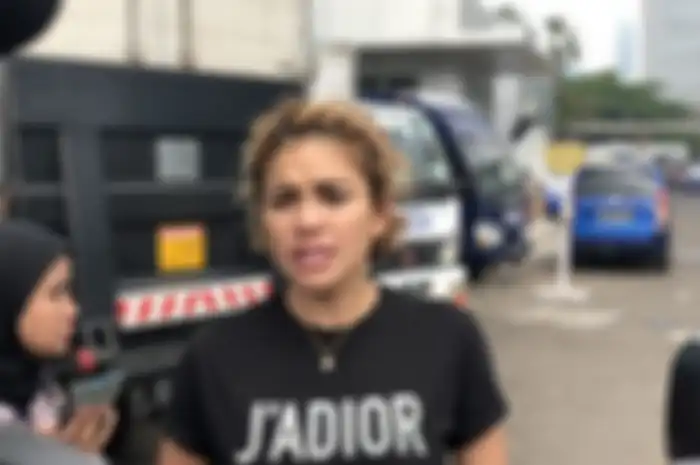 Nikita Mirzani saat dijumpai di kawasan Tendean, Jakarta Selatan, Kamis (16/1/2020)