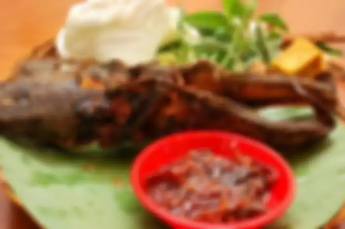 Ilustrasi ikan lele goreng