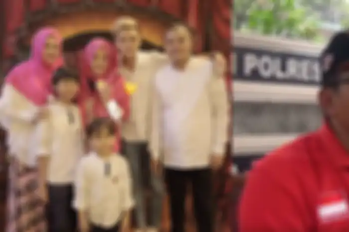 Kolase foto keluarga Sule dan Teddy