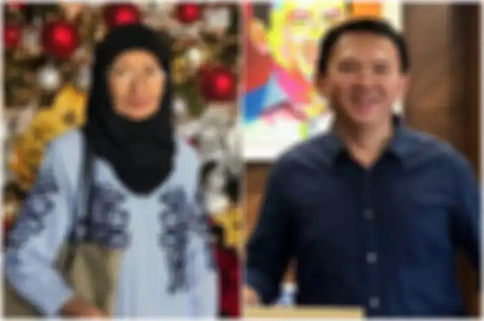 Kolase foto Ade Irawan dan Basuki Tjahaya Purnama alias Ahok