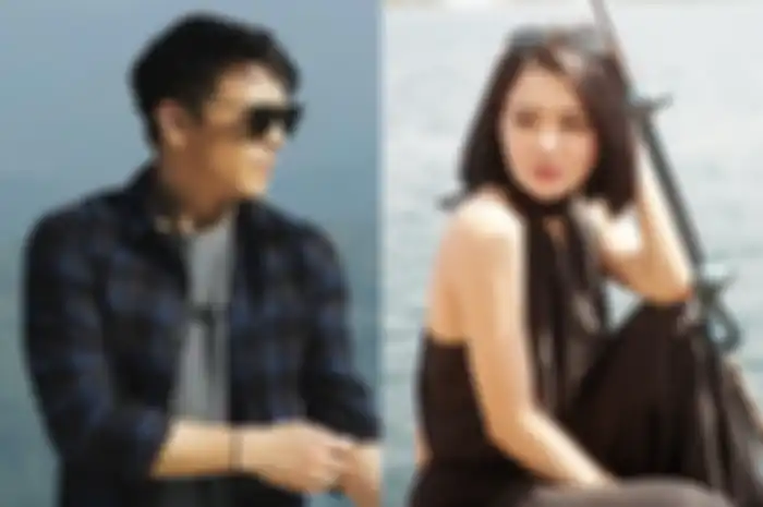 Kolase foto Ariel Noah dan Wika Salim