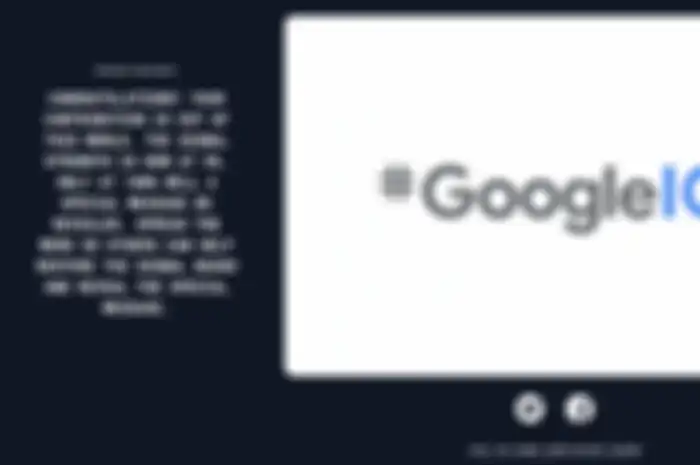 Teaser event Google I/O