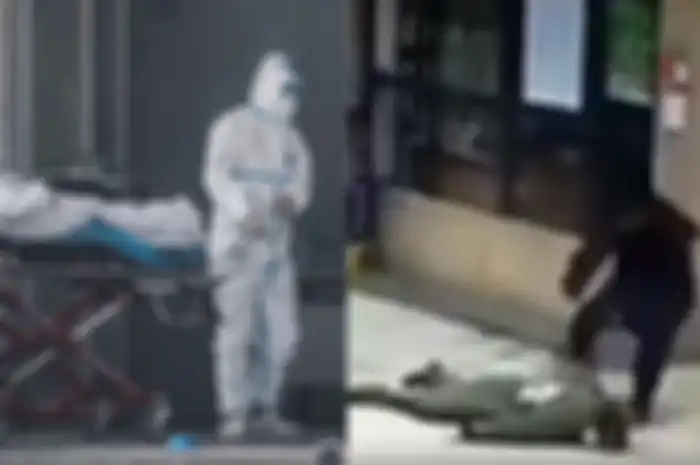 Warga yang terinfeksi virus corona jatuh bertumbangan di jalan-jalan