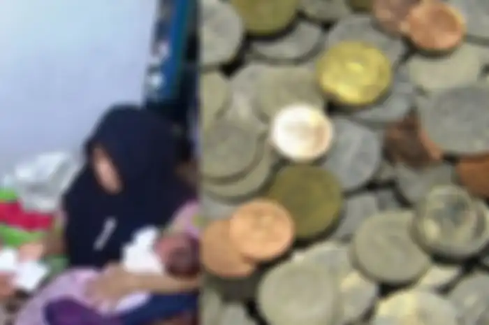 Kisah pasutri yang bayar lahiran Rp1,4 juta pakai uang koin tapi dikembalikan Puskesmas.