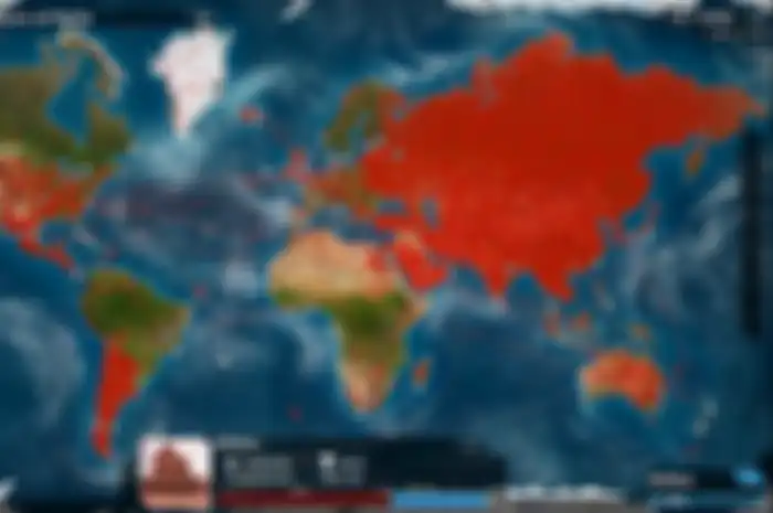 Ilustrasi penyebaran virus Corona berdasarkan game Plague Inc.