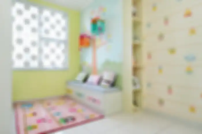 Alam dalam warna pastel lebih lembut dan identik kamar anak .