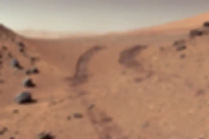 Pemandangan cantik di Planet Mars