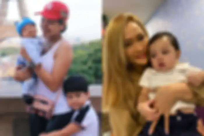 Nikita Mirzani bersama anak-anaknya dan Inul Daratista.