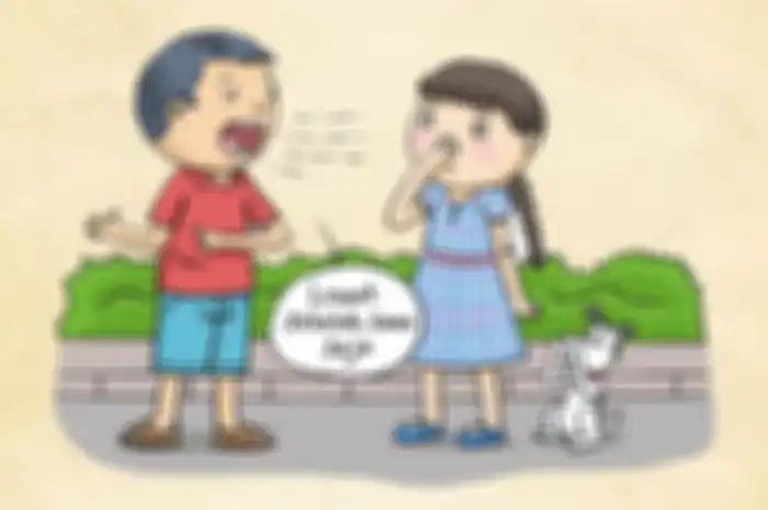Ilustrasi bau mulut