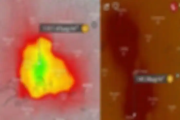 Telah beredar sebuah foto dari Citra Satelit merekam penampakan Kota Wuhan Cina merah menyala. 