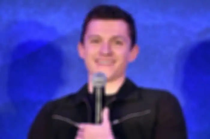  Aktor Tom Holland berbicara di konferensi pers global untuk film produksi Disney/Pixar ONWARD di Beverly Hills, California, Jumat (14/2/2020)