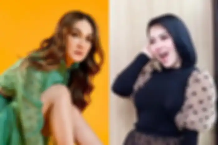 Syahrini dan Luna Maya