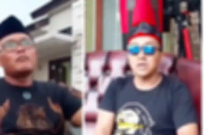 Mantan suami mendiang Lina Jubadeah, Sule (kiri), dan suami mendiang Lina, Teddy (kanan).