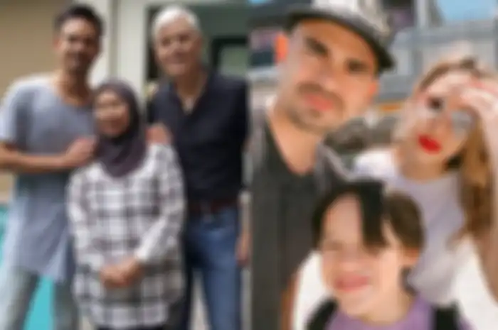 Ashraf Sinclair bersama orang tua dan keluarganya