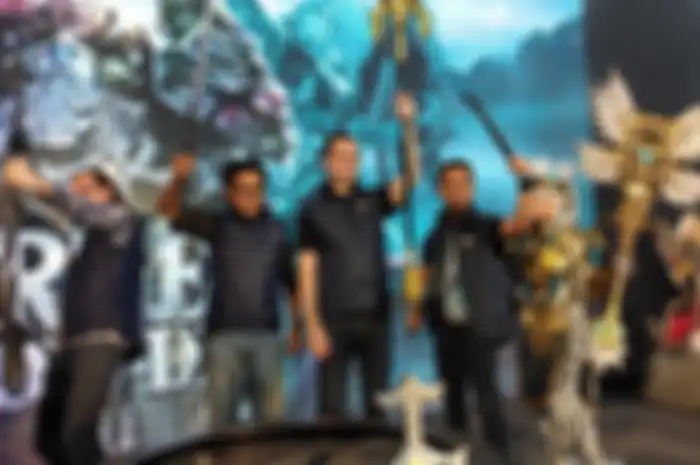 Acara launching game Rise of Nowlin yang diadakan pada hari Kamis (20/2), di kawasan Jakarta Selatan.