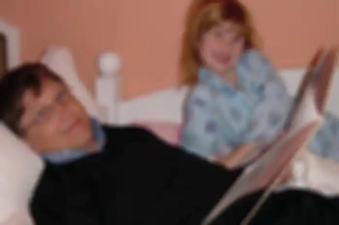 Bill Gates bersama anaknya, Jennifer.