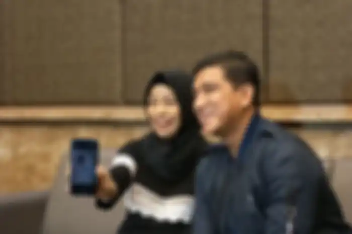 Tantri KotaK dan suaminya Arda Naff saat ditemui di RS Mayapada, kawasan Lebak Bulus, Jakarta Selatan, Sabtu (22/2/2020).