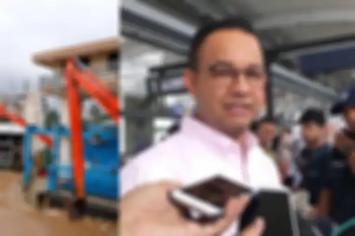 penjelasan Anies Baswedan terkait banjir Jakarta.