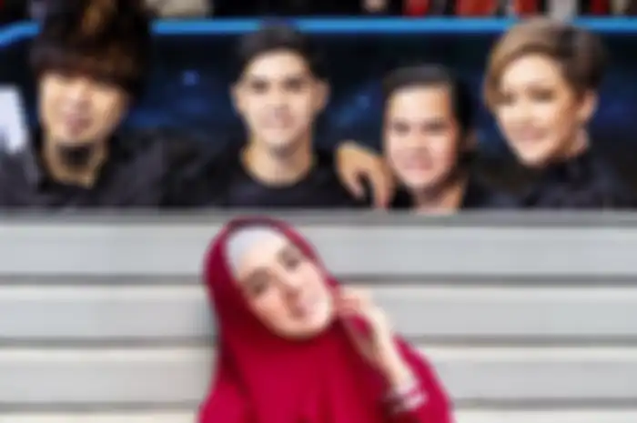 Kolase Foto Mulan Jamela dengan Ahamad Dhani, Al, Dul, dan Maia Estianty