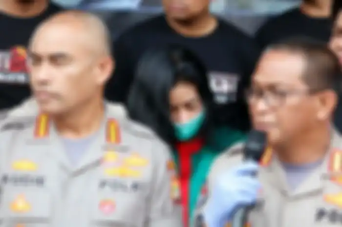 Vitalia Sesha dihadirkan dalam rilis di Mapolres Metro Jakarta Barat, Kamis (27/2/2020).