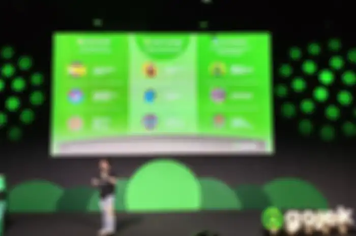 Kevin Aluwi, Co-CEO Gojek saat memaparkan program keamanas yang akan hadir di aplikasinya.