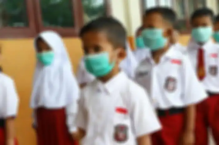 Ilustrasi sekolah di tengah pandemi Covid-19