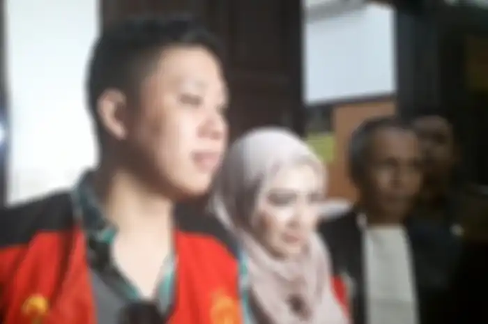 Pablo Benua dan Rey Utami saat ditemui Grid.ID di PN Jakarta Selatan, Rabu (4/3/2020).