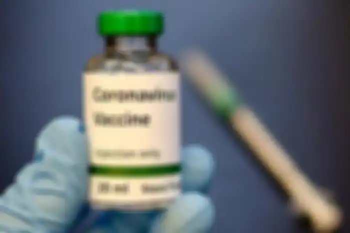Ilustrasi vaksin corona virus.