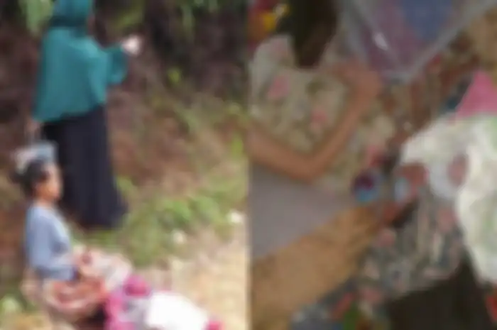Bayi yang lahir di jalan rusak di Kabupaten Lebak diberi nama Borojol..( tribun banjarmasin via KOMPAS.COM/ACEP NAZMUDIN)