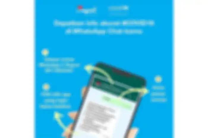 Chat box mengenai virus corona Covid-19 yang diinisiasi UNICEF Indonesia