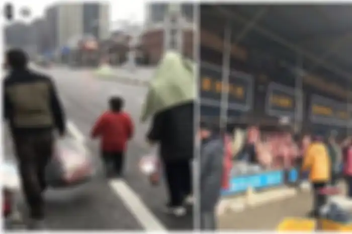 Satu keluarga malah tinggal di pasar Wuhan.