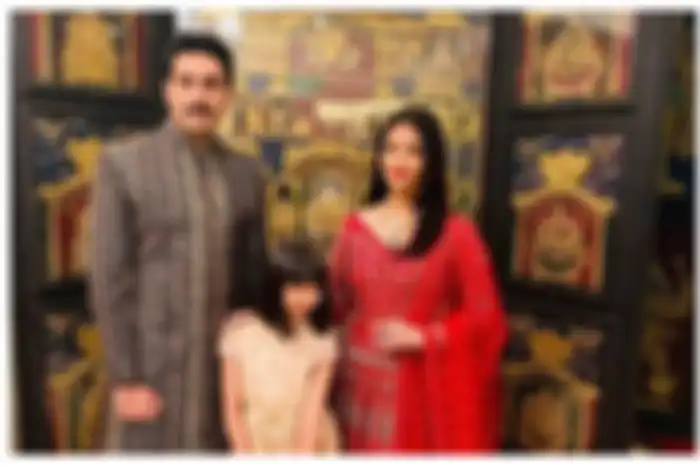 Aishwarya Rai dan keluarga.